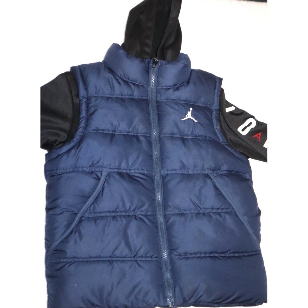 Jordan Kids Puffer Vest Black Hoodie Size S Streetwear Minimalist Aesthetic